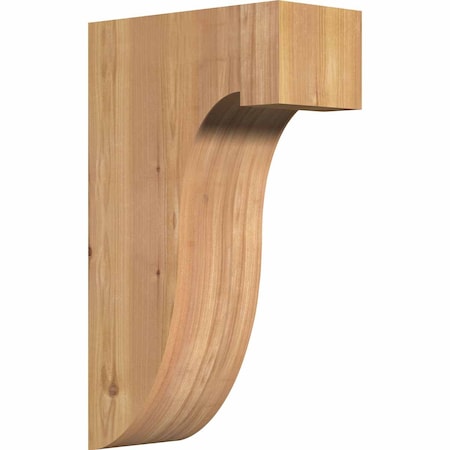 Del Monte Smooth Corbel, Western Red Cedar, 5 1/2"W x 12"D x 20"H